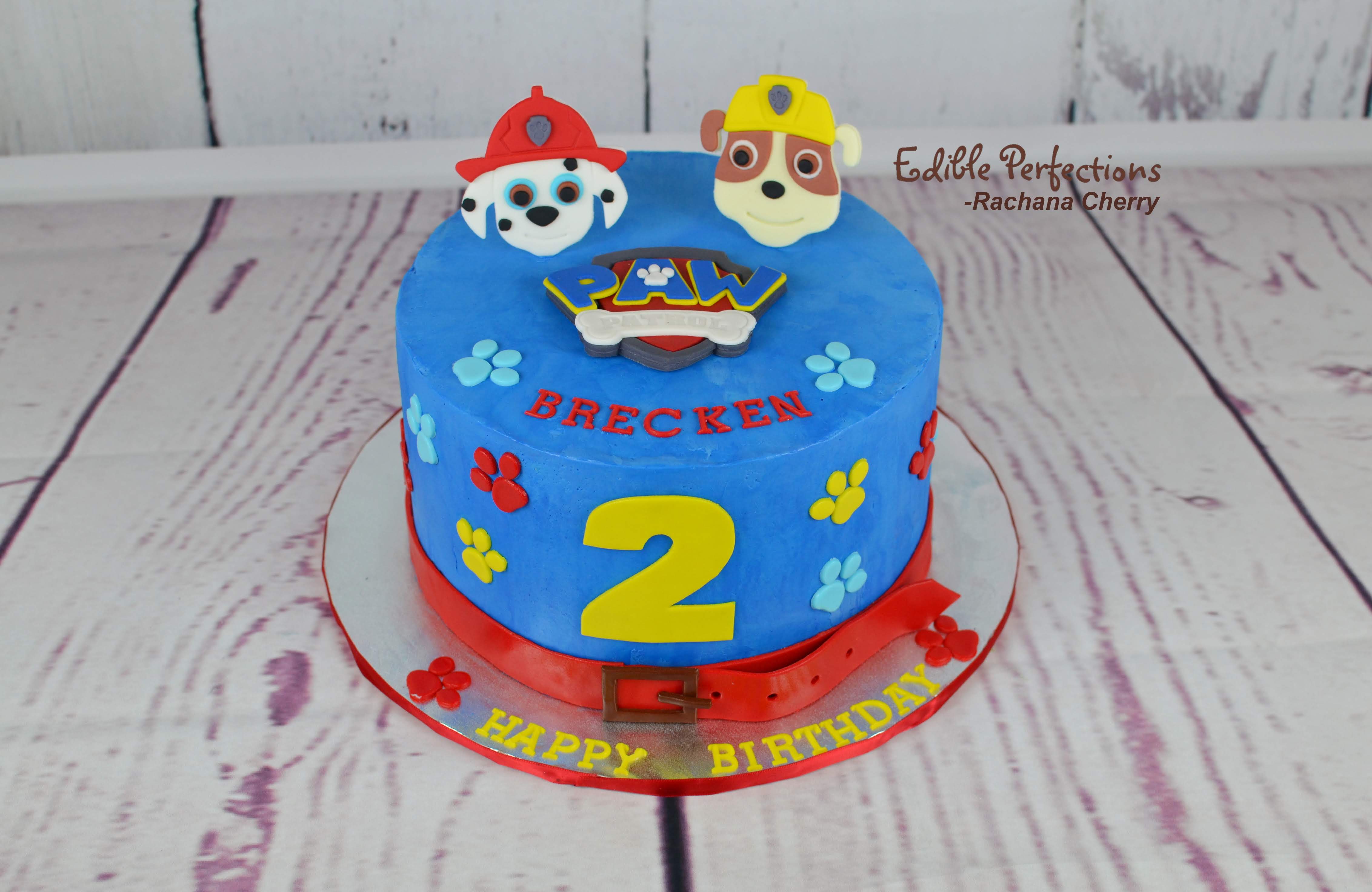 Paw Patrol cake - Edible Perfections