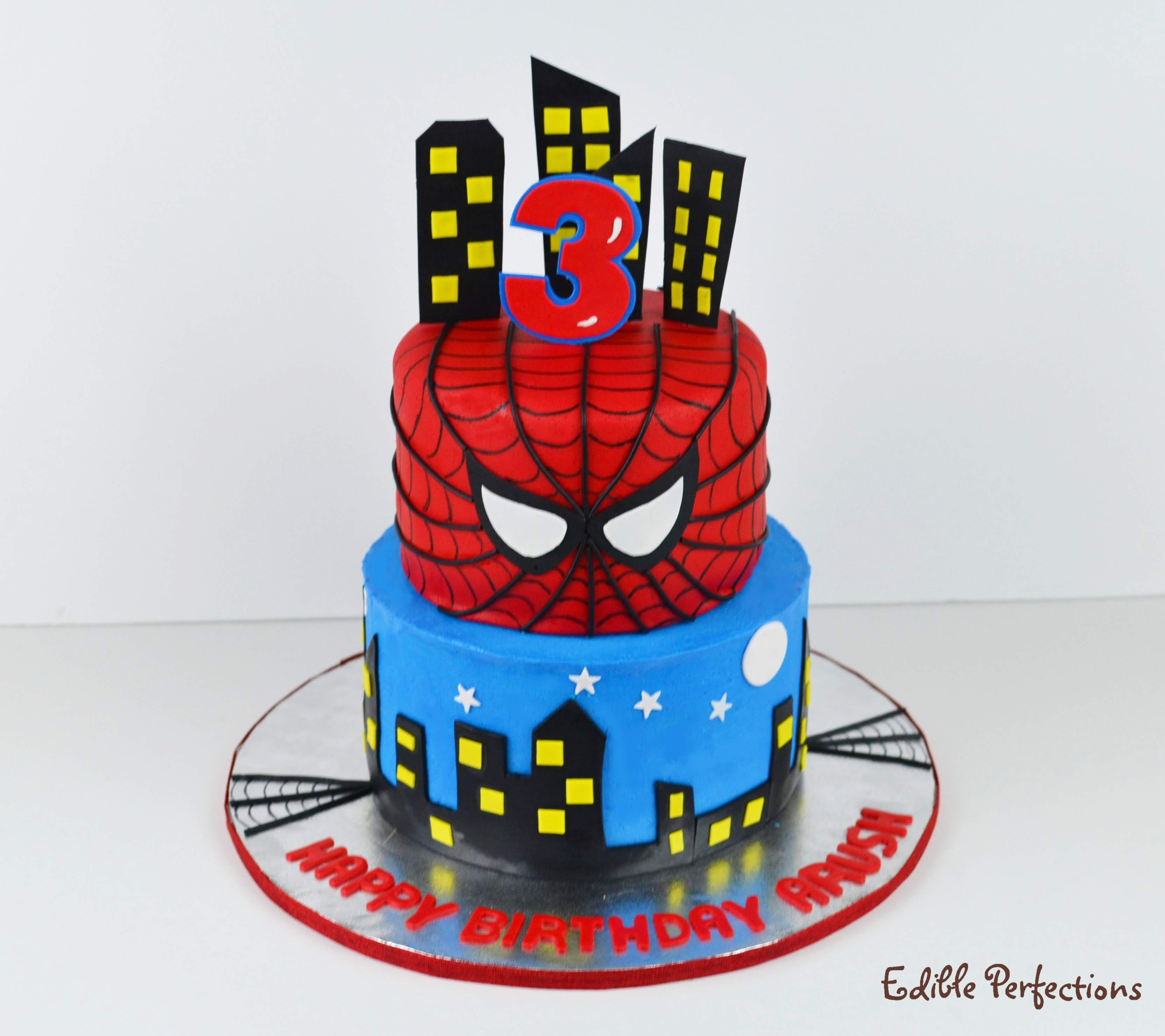 Spiderman Cake 1 - Edible Perfections