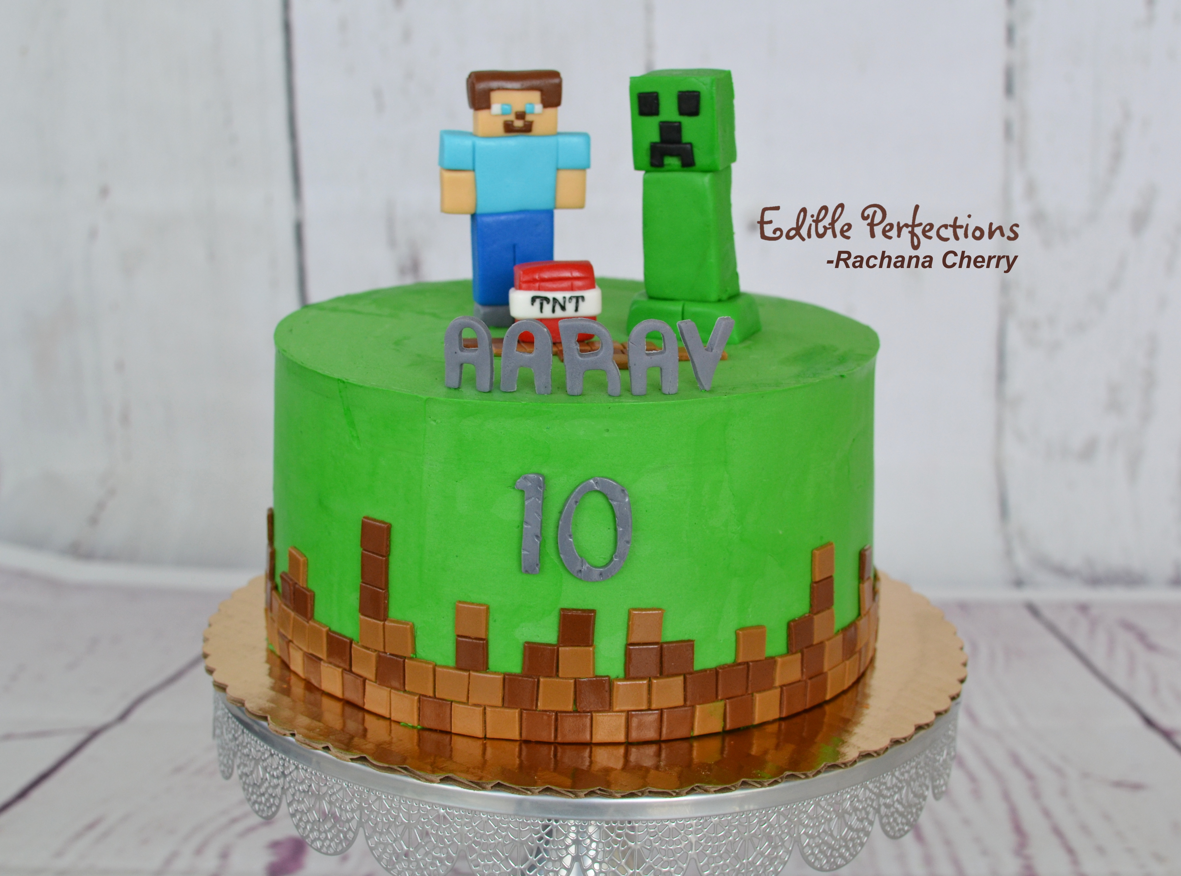 Minecraft Cake Edible Perfections