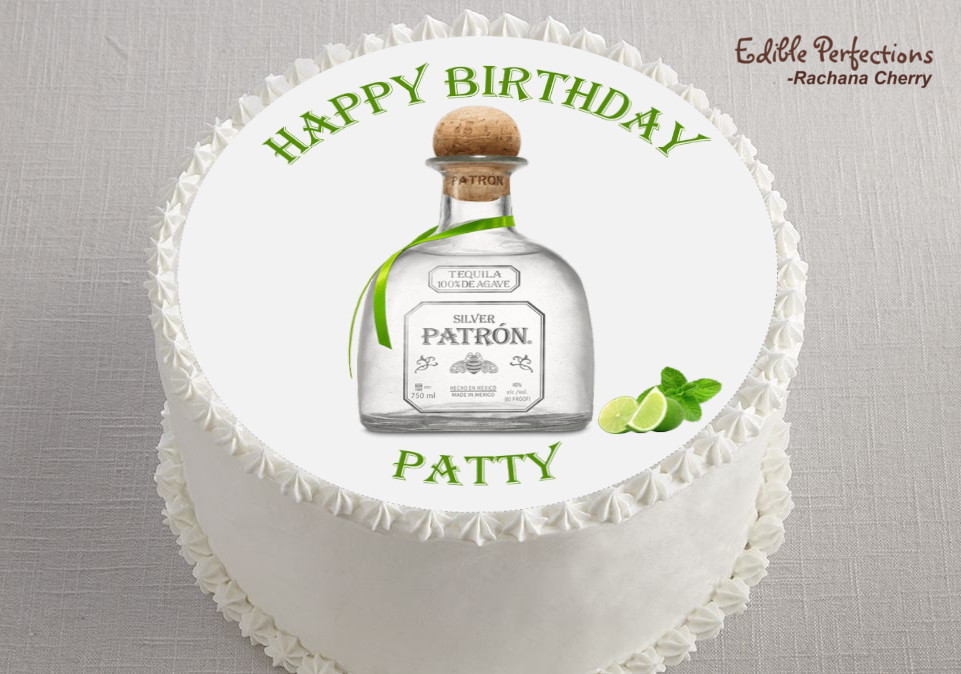 Patron 8 inch Edible Image - Edible Perfections