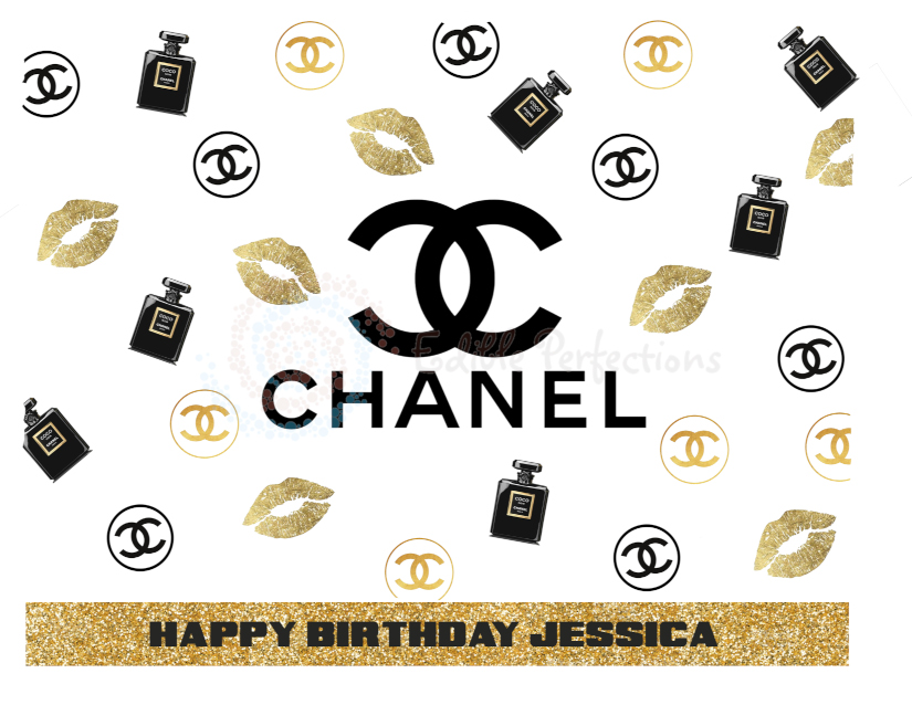 Chanel Edible Image Cake Topper