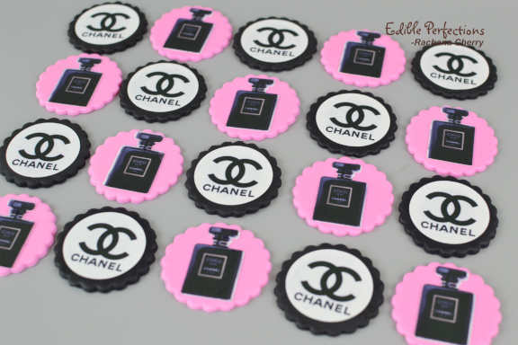 Chanel Coco Edible Cupcake Toppers