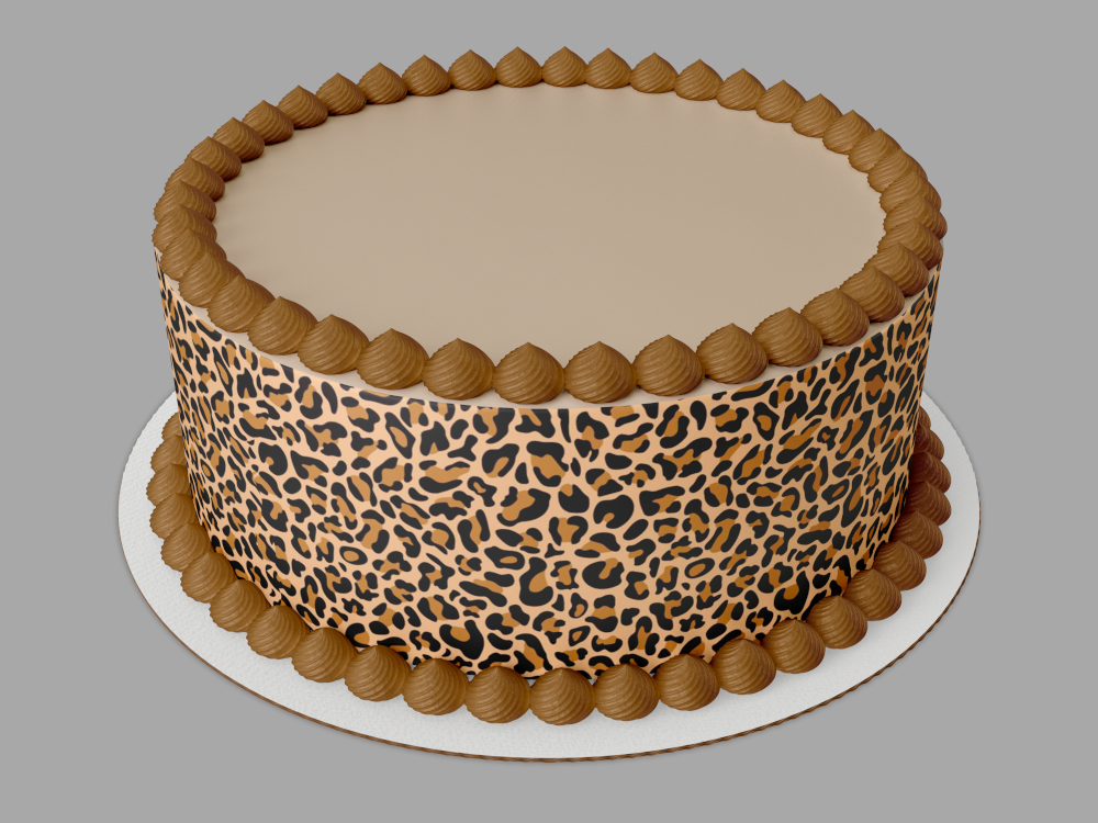 Gold and Black Leopard Cheetah Print Edible Cake Topper Image or Strip – A  Birthday Place