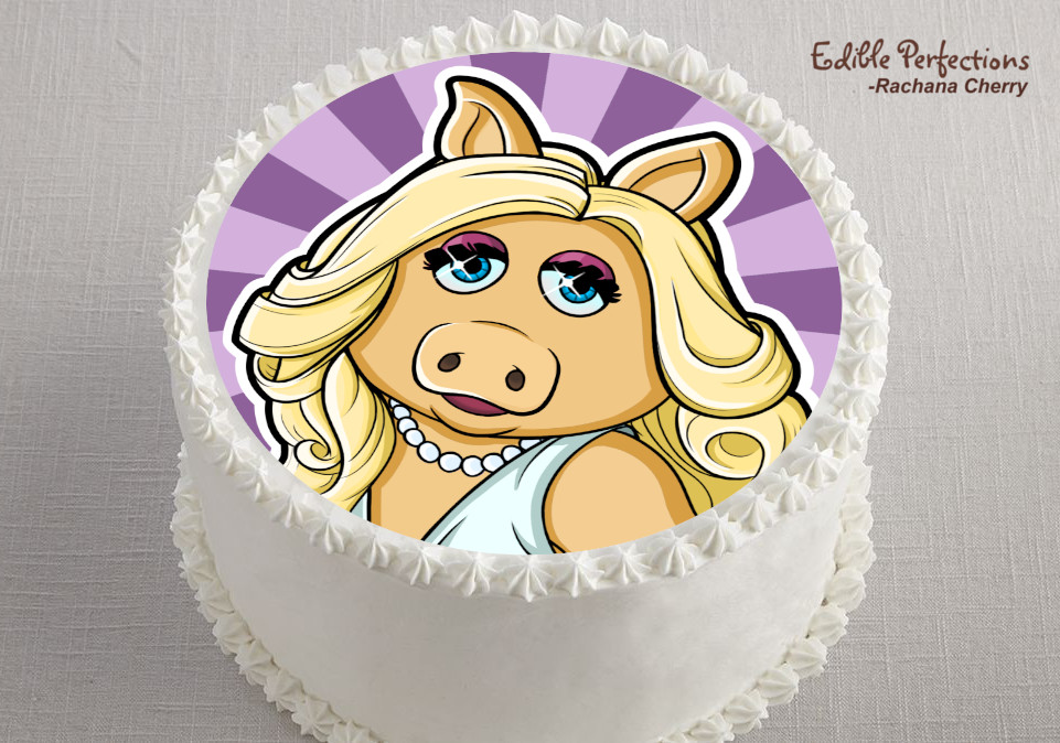 Edible Piggy Cake Topper Roblox Piggy Themed Cake Decoration 