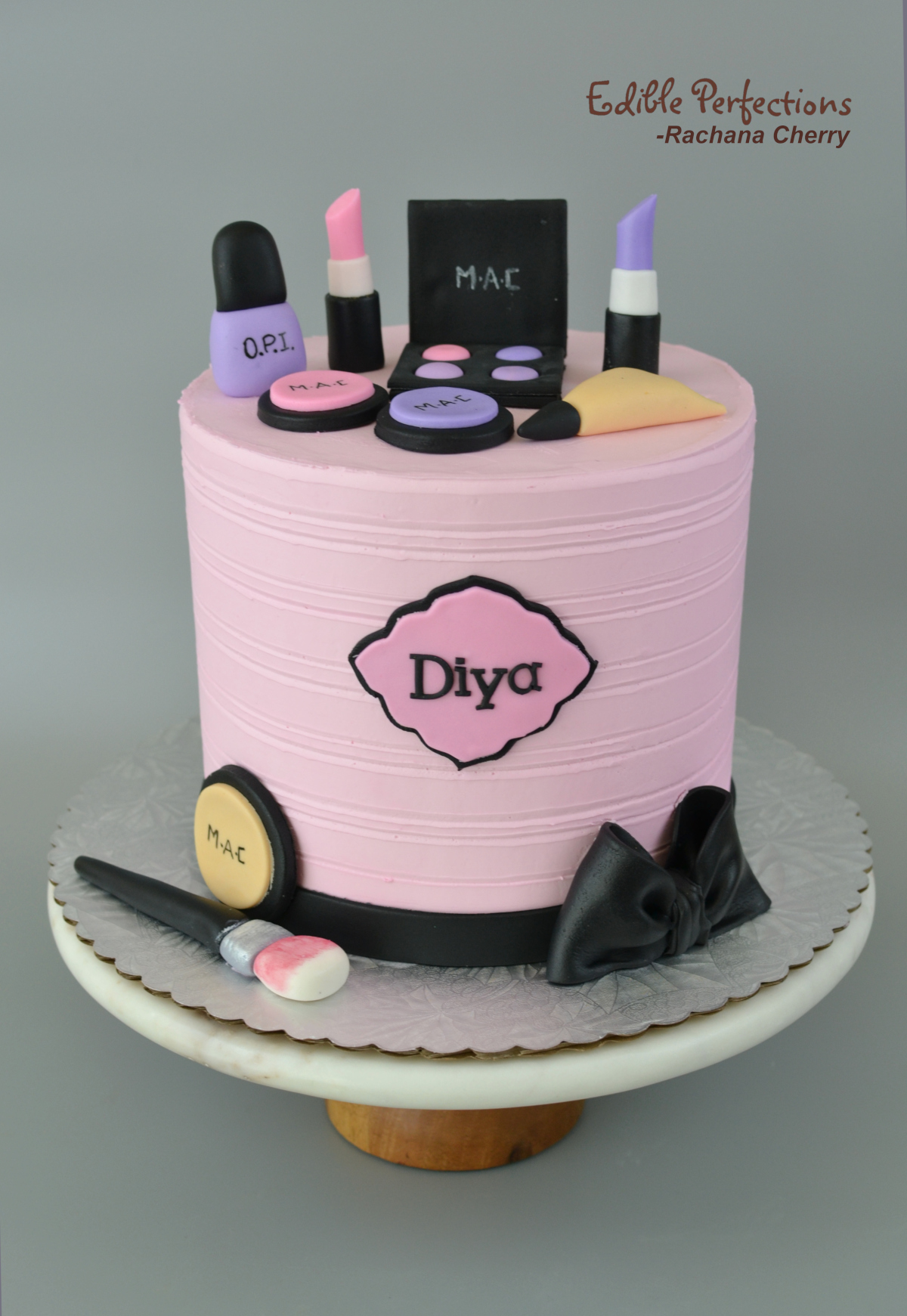 Makeup Theme Cake Edible Perfections