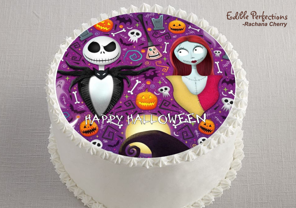 Jack and sally halloween edible image halloween cake image edible